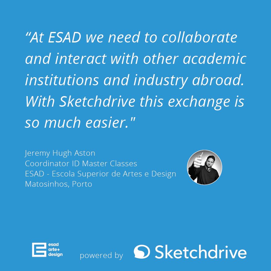 sketchdrive's tweet photo. Pioneer #3: at Sketchdrive we take a deep bow for Jeremy Hugh Aston who is innovating education at @esadmatosinhos at the speed of light! ⚡️Keep it up Jeremy! 🙌🏻 https://t.co/m03bh8R6qM
