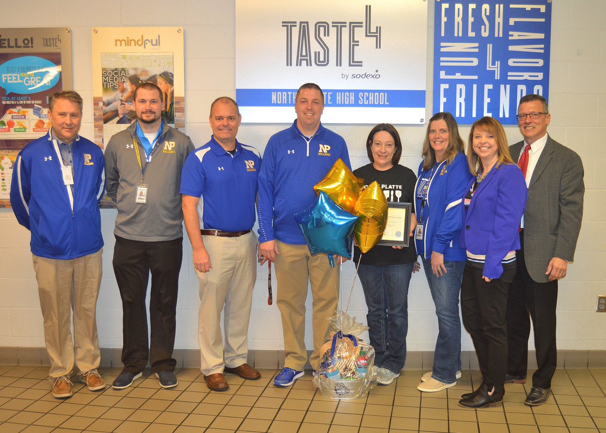 Friday was a Great Day!  Stephanie McConnell, NPHS Kitchen Manager, was recognized as the NPHS Employee of the Month for March.  Great Job and Congratulations to Stephanie!  
<a href="/nppsd/">North Platte Public School District, Nebraska</a> <a href="/bsnowden11/">Bob Snowden</a> <a href="/sodexoUSA/">Sodexo USA, Inc.</a> @NPHS_AD