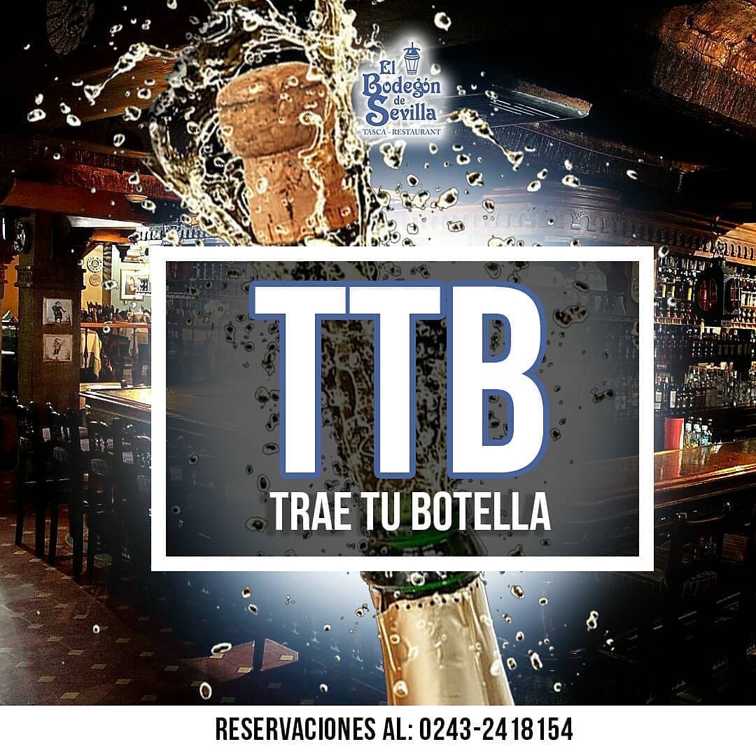 bodegondsevilla's tweet photo. ¡En Bodegón de Sevilla estamos para complacerte! .
.
De Domingo a Miércoles tenemos nuestra promoción de TTB (TRAE TU BOTELLA) descorche de Ron, Whisky y vino. 🍾🍾
.
.

Ven con tus seres queridos y culmina la semana en el lugar más bonito de Maracay. https://t.co/i5daUJaJ8r