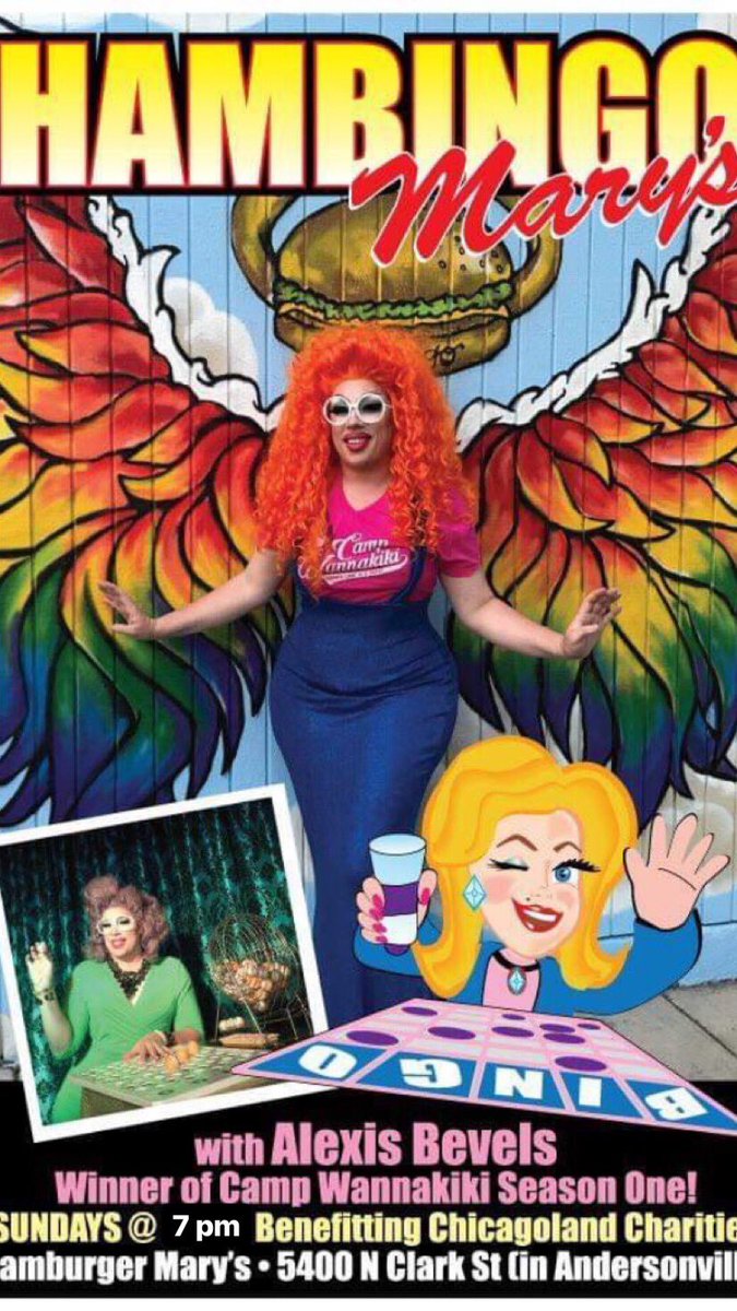 AlexisBevels's tweet photo. Tonight!!! Iβm back @MarysChicago for #hambingo!!! https://t.co/9cXYATKgQ7