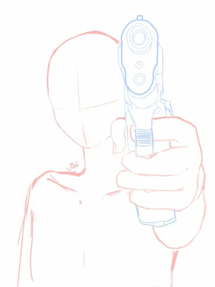 pics Guy Holding Gun Drawing Reference hand holding gun drawing reference