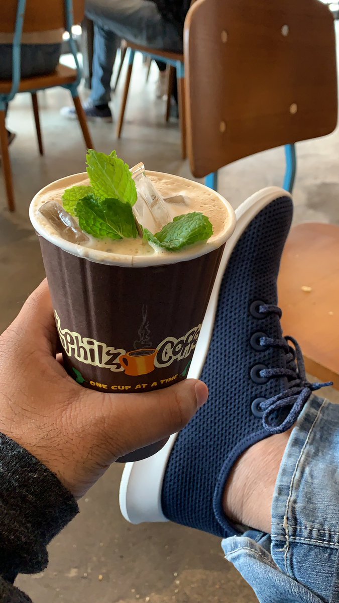 theSatishS's tweet photo. Peak SF: Sipping on @PhilzCoffee wearing @Allbirds https://t.co/rjFodCaOGi
