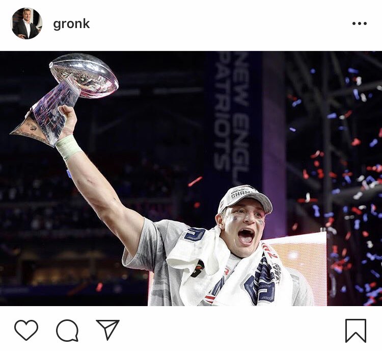 sportingnews's tweet photo. Goodbye Gronk. https://t.co/fHkNacvwra