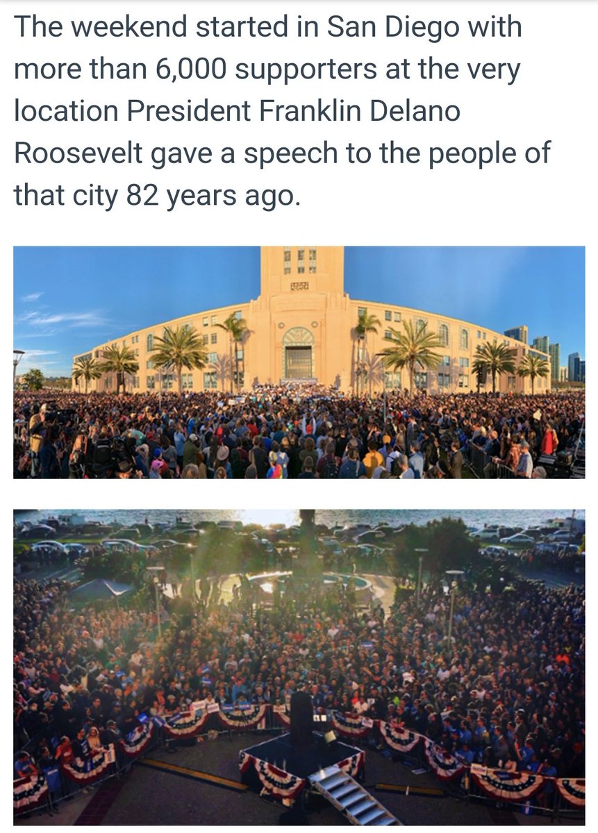 iskandrah's tweet photo. #Bernie2020 in California drew amazing crowds! Young and older people are ready for a president who will once again put the people first! #BernieInSF #BernieInLA #BernieInSD https://t.co/hn88ztooGT