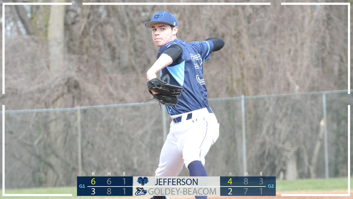 JeffersonBSB_'s tweet image. Daniel Sabath tosses six innings and allows just one unearned run and four hits in game one and the Rams sweep Goldey-Beacom on the road!