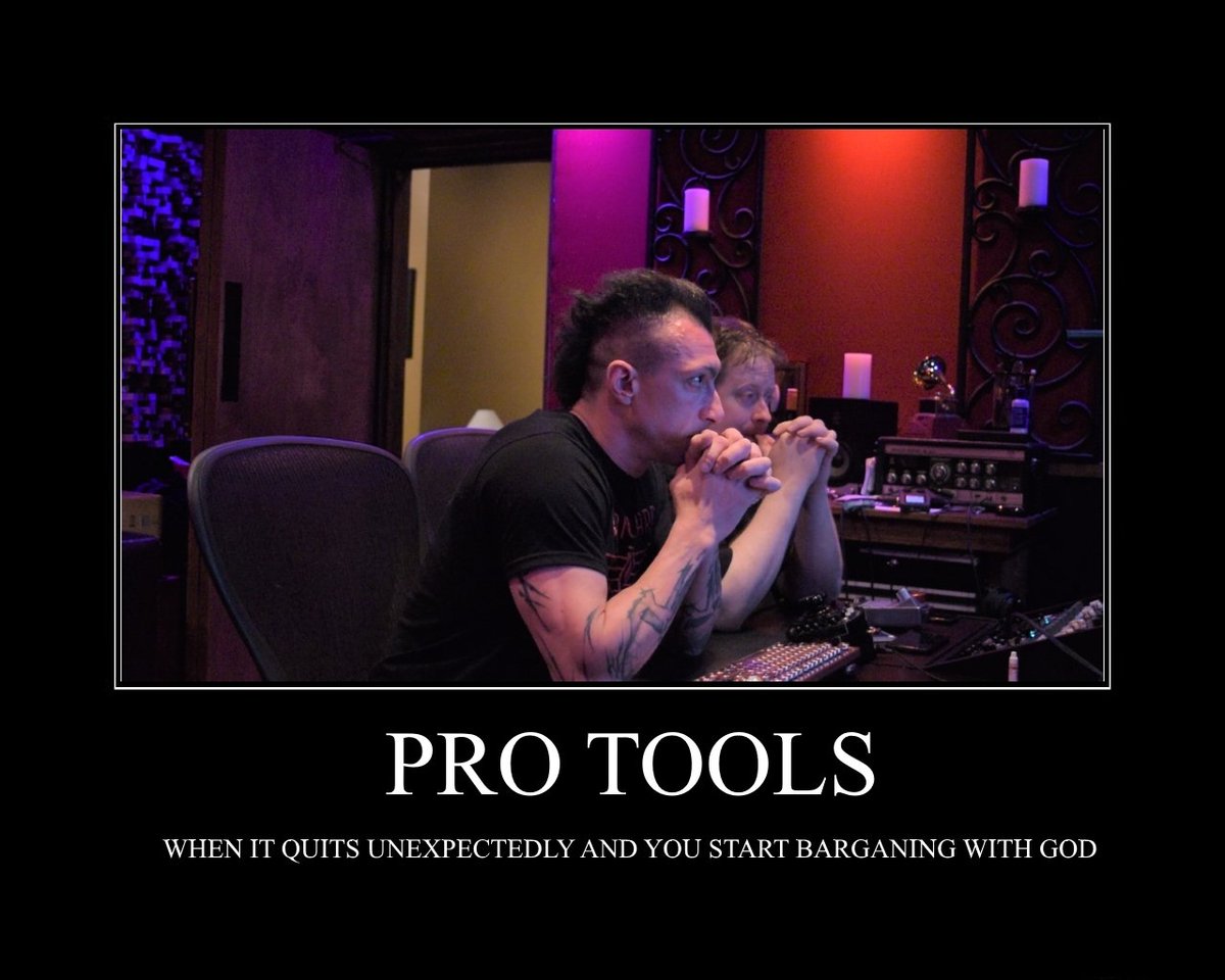 MixbusTv's tweet image. #studiomeme #protools #relatable #producerproblems