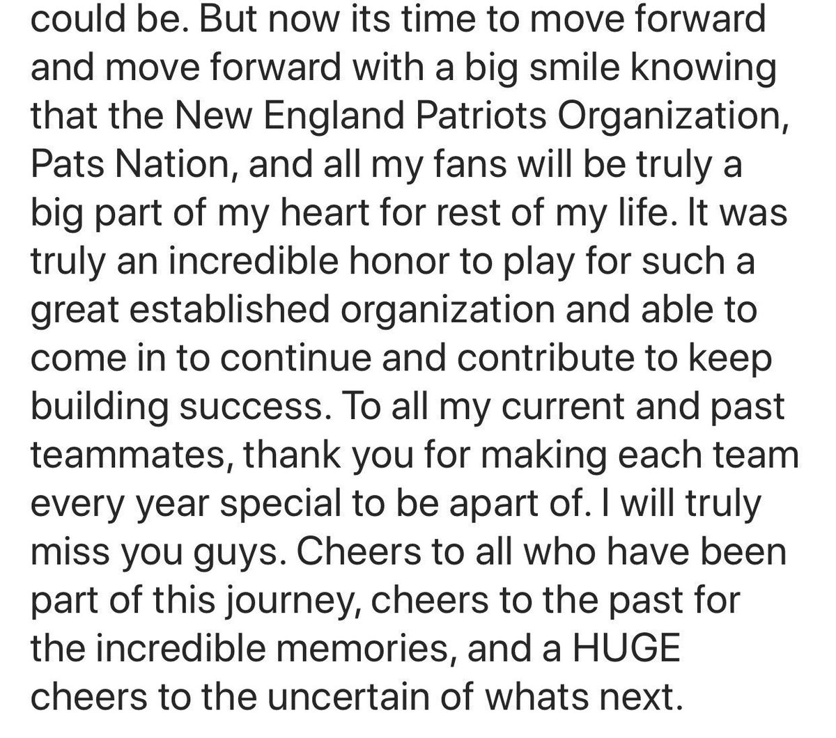 Rob Gronkowski has retired today