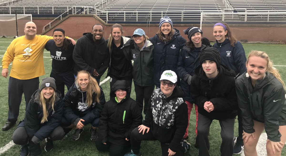 ButleruWSoccer's tweet photo. A little rain ☔️ wasn’t going to keep our @IN_TOPSoccer athletes from enjoying some time together on the pitch ⚽️ https://t.co/VYvpiI8hs8