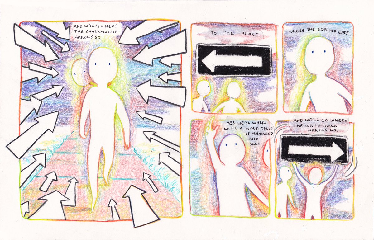 for class we had to make a comic using audio/lyrics/poem! i used "where the sidewalk ends" by shel silverstein! 