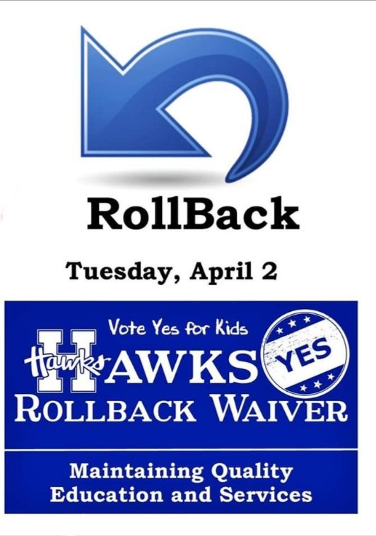 HawksRollback's tweet photo. NO TAX INCREASE!
#VoteYesforKids
#hawksrollback 
#zerotaxincrease https://t.co/pIfKR2HW9x