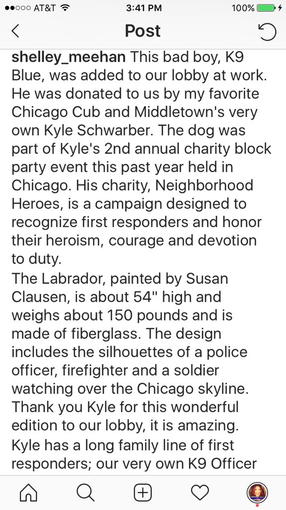 ShelleyMeehan's tweet photo. Awesome edition to our department! Thank you💙  @ChicagosFines19 @kschwarb12 @Cubs #ThinBlueLine #ChicagoPolice #ChicagoCubs #uspca #policedog #policek9 #middletown #magmile #chicago #kyleschwarber #police #military #firstresponders #supportlocalpolice #dogs #mpdohio https://t.co/WqFoQoQ1IB