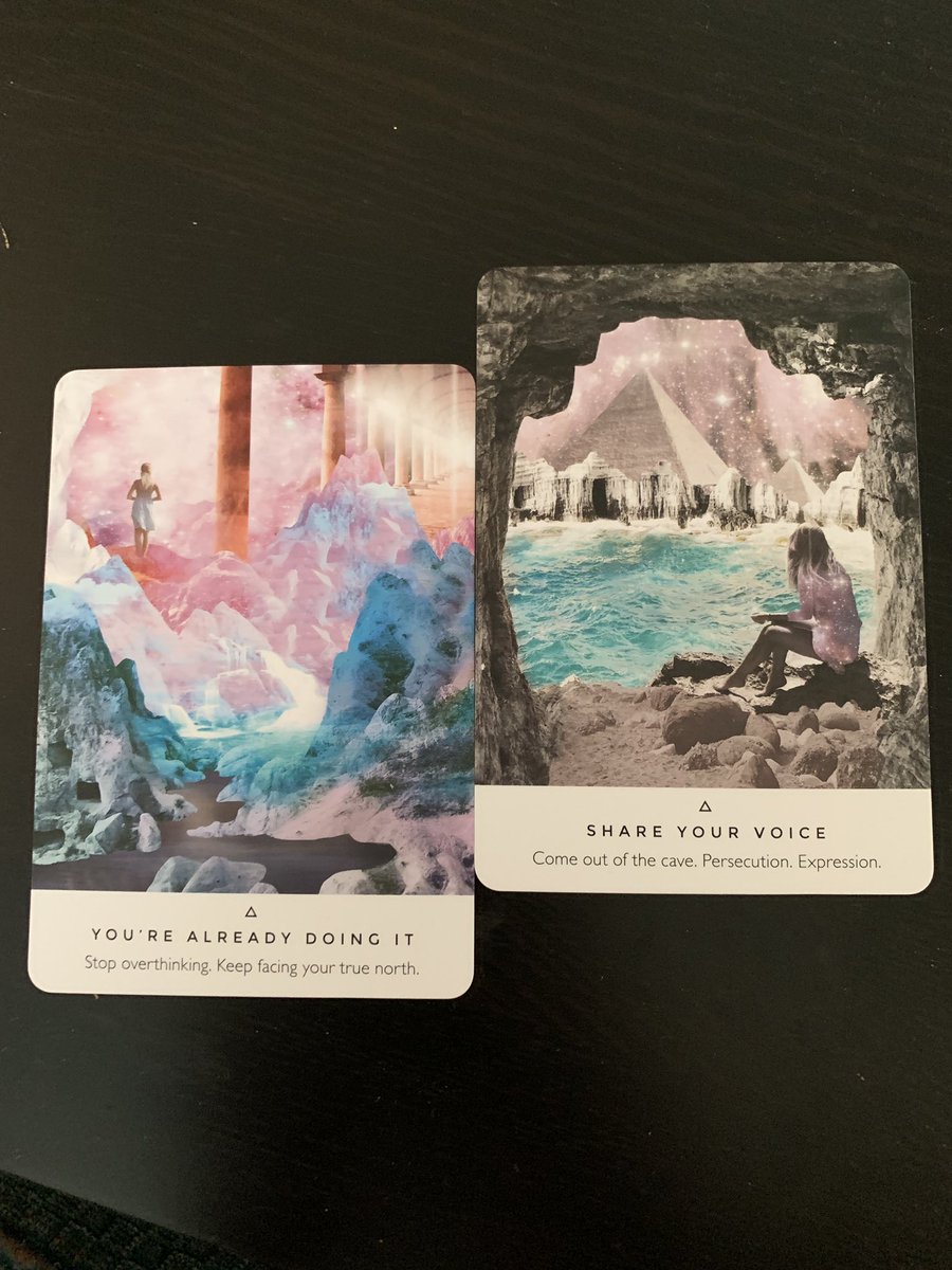 URBeginnerWitch's tweet photo. This week's card pull from #rebeccaCampbell's Work your light Oracle deck. 

Seriously love this deck! Not only is it beautiful but it brings so much insight #tarot #oracledeck https://t.co/JyXlVq3Brx