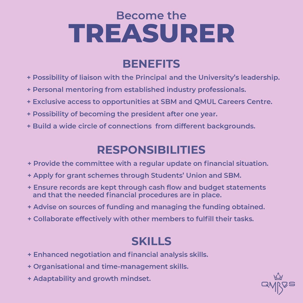 qmbes's tweet photo. ❗️Less than 2 hours left to submit your application for President, Vice President and Treasurer committee positions! Apply here: https://t.co/hpbLMs6pI3 ❗️Closes at 23:55pm today! https://t.co/iRXHrOuGpE