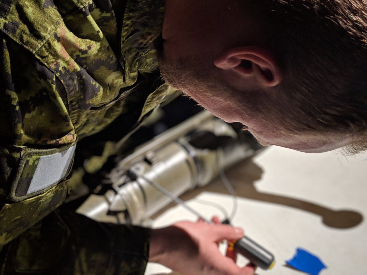 KingsOwnYYC's tweet photo. Sgt Danay, Sgt Mitchell and MCpl Couch took part in the Small Arms Trainer (SAT) operator course. This course allows them to operate a virtual simulation tool to help train soldiers on marksmanship skills and practice weapons handling. Onward! 🇨🇦
#kingsowncalgary #kocr #joinkocr https://t.co/82uQoSvQ9x