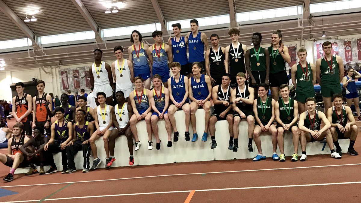 PHHSTrack2018's tweet photo. 4x800 (Caleb Martin, Jayden Wenning, Sean Roan, Milan Jones) on the podium at Hoosier State Relays https://t.co/utG998SEJc