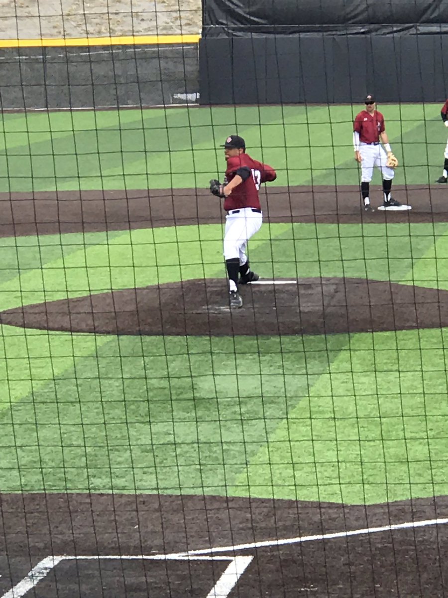 theRealLAVON's tweet photo. @gageknows makes 1st college appearance on the mound . 8 pitch inning. #hard work . 9 pens and a metal plate in leg didn’t stop him.  8 months of rehab. #fighter @CMUMavsBaseball https://t.co/Ir6vqCQp7J