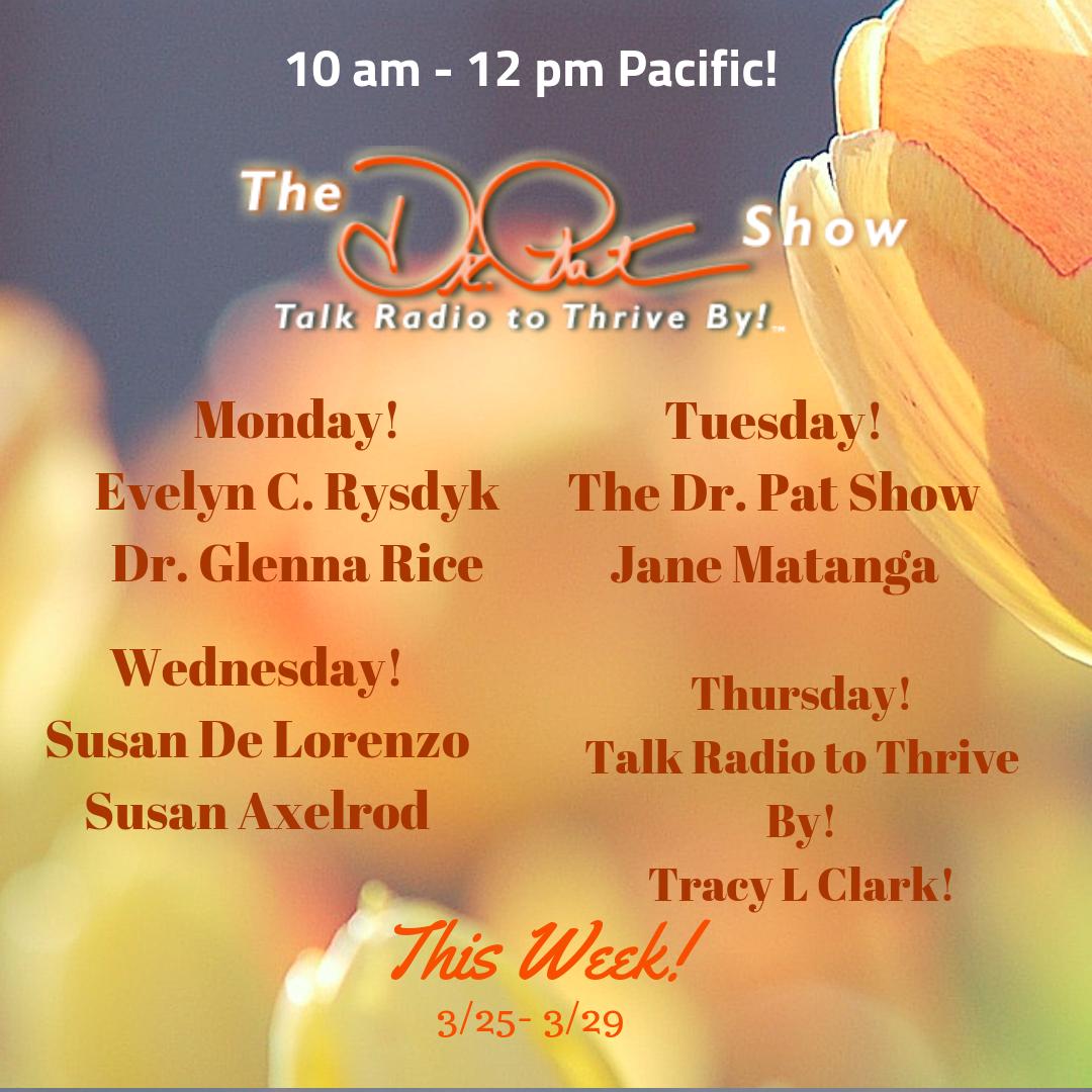 TheDrPatShow's tweet photo. We are the #1 talk radio program in Seattle for a reason! Check out our line up this week➡️https://t.co/0BItJRtDSm #drpatshow #DrPat #thedrpatshow #DrPatBaccili #crustbusting #radiohosts #podcasts #broadcast #AMFM #livestream #UTube #TransformationTalkRadio #TTR https://t.co/YZ9fEhPcFJ
