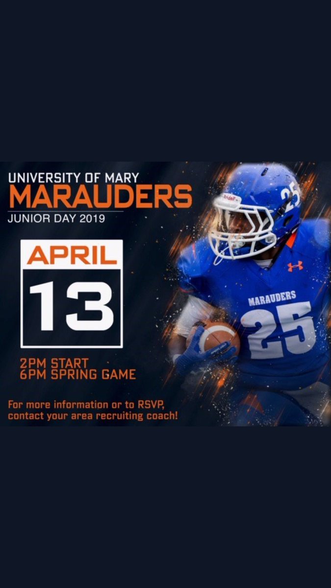 Thank you <a href="/CoachKnock/">Tristian Johnson</a> for the invite to the University of Mary’s junior day visit and spring game‼️