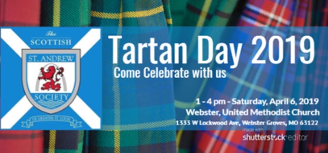 STLScots's tweet photo. It's almost time for #TartanDay and we're excited! There will be dancers, bagpipers, vendors, curlers, musicians, and a Scottish tea room. Then there'll be a ceilidh after-party in Richmond Heights! Visit our website to learn more! #STLScots #Scotland #TartanDay2019 #kilts https://t.co/FW7JNMNMQf
