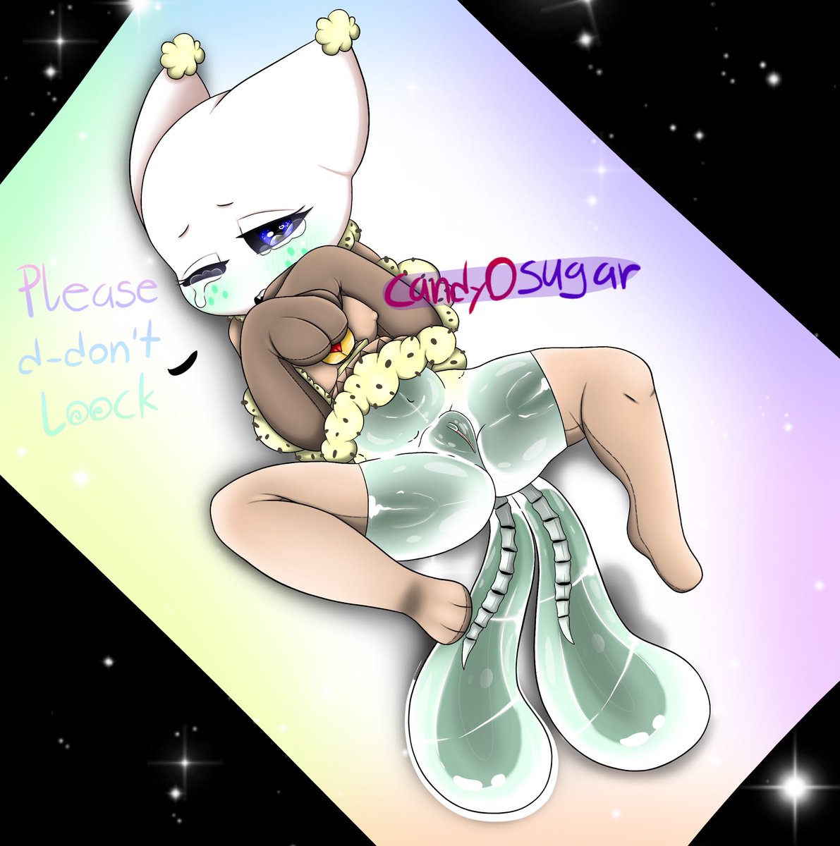 Candy0S's tweet photo. NSFW ARIIVED FINALLY :3 

well here is my Newest OC called Asumy 

i tried a ned Ecto-Body shade and still practice on it :3 and well also on poses qwq 

#myartwork #ibispaint #nsfw #neko #myoc #sweet #undertale #naughty #stillpractice #posespractice https://t.co/oAkCjtyylj