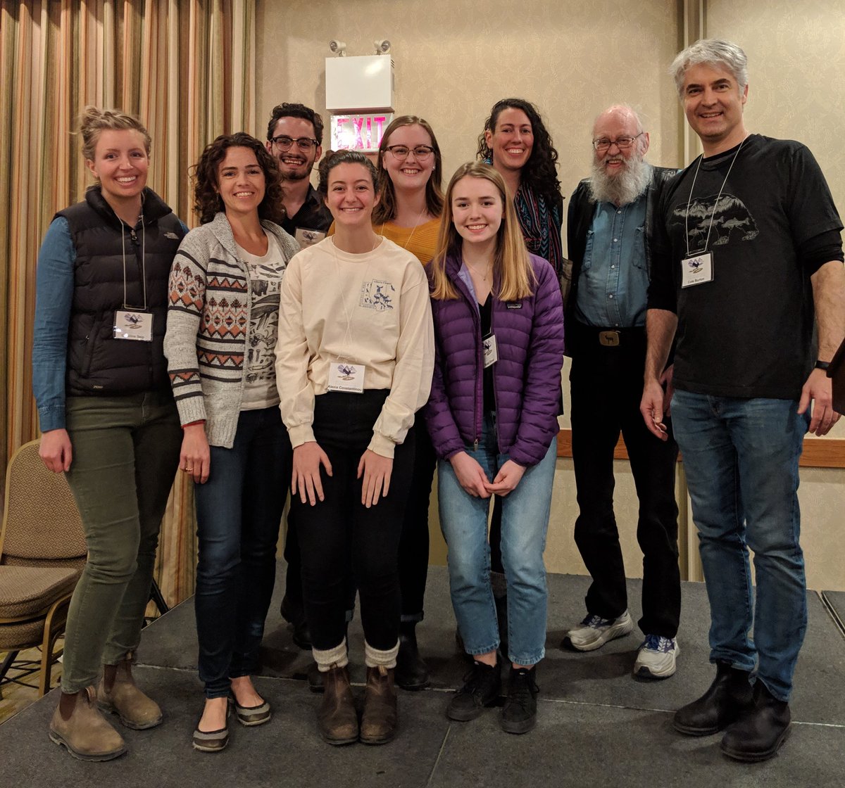 cole_burton's tweet photo. What an honour to have Dr Fred Bunnell join our #WildCo group photo at #ACTWS19 @ubcforestry https://t.co/cun4yIHH9L