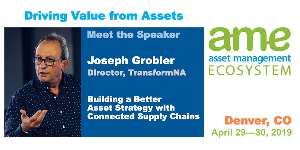 AMEcosystem's tweet photo. “Do we want to buy the compressor, or do we want to buy the air?” https://t.co/IaPE2hQLZY
Join Joseph Grobler at #AMEcosystem to hear his brilliant talk on integrating supply chains.  Game changer! #Assetmanagement #supplychain @go2learnHQ https://t.co/LooyI8HubY https://t.co/7JoAnZSdAh