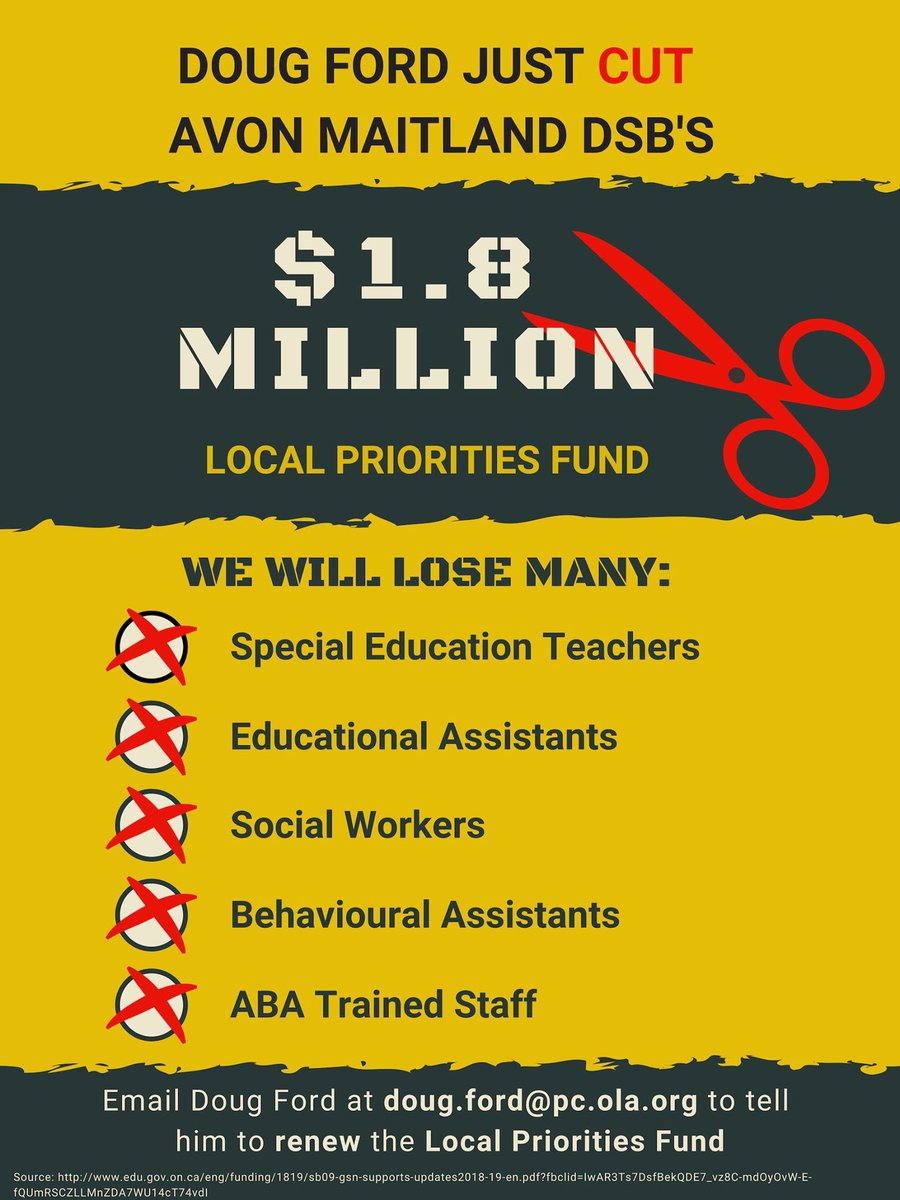 jillian75's tweet image. Hey @RandyPettapiece have you seen this? #standupforeducation please stand up for rural schools in your riding. Stand up to @fordnation @LisaThompsonMPP
