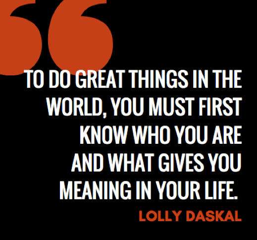 LollyDaskal's tweet photo. To do great things in the world, you must first know who you are and what gives you meaning in your life.  ~ “The Leadership Gap” via @LollyDaskal https://t.co/pVKqaI7YVf #TheLeadershipGap #Book #Leadership #Management #HR https://t.co/nXoG8kl74C