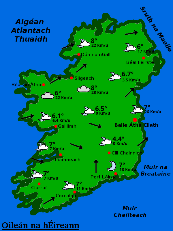 an_aimsir's tweet photo. An aimsir in Éirinn faoi láthair. #gaeilge #aimsir #Ireland https://t.co/U1TbWSgM1p