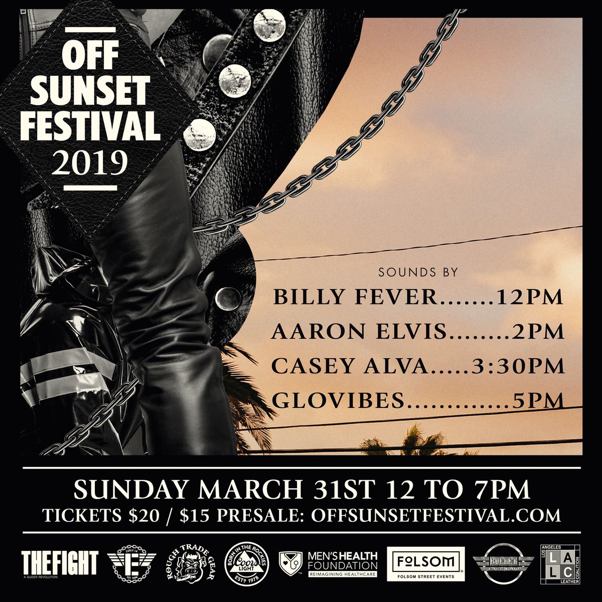 OffSunsetFest's tweet image. Dj’s on deck at the north end of the festival. See you next weekend. Limited Pre-sale tickets available now.