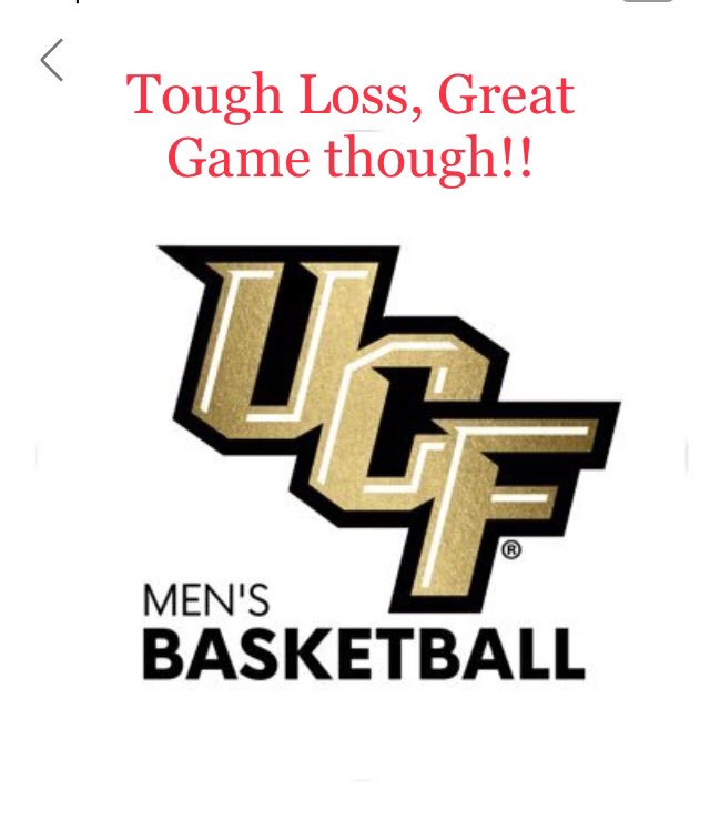 1Phatts's tweet photo. Wow! Great game @UCF_MBB What a nail biter! Was rooting for you!! 🏀 https://t.co/WqeifsFXU2