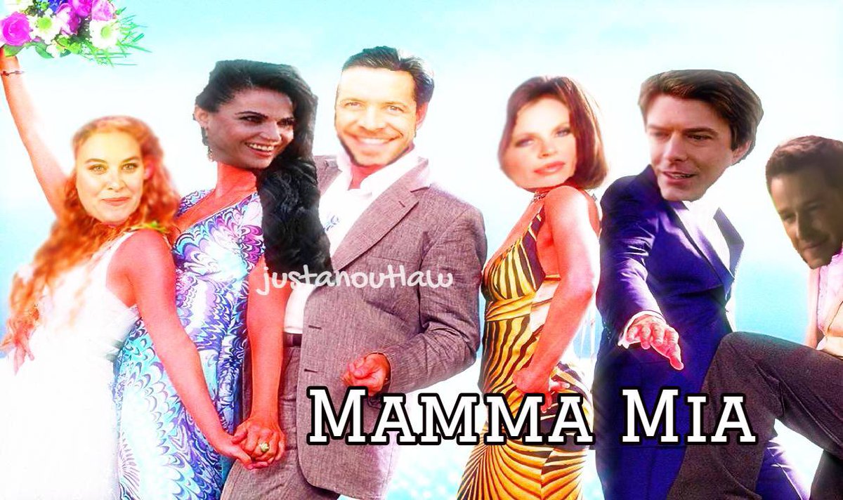 Mamma Mia:  #OQMovieWeek (Sunday)After graduating college, Regina took a solo trip around Europe. It was there she would meet three men that shaped her life. Daniel was the first and he lost his virginity to her, before she moved on. A sailor named David helped her get to Greece