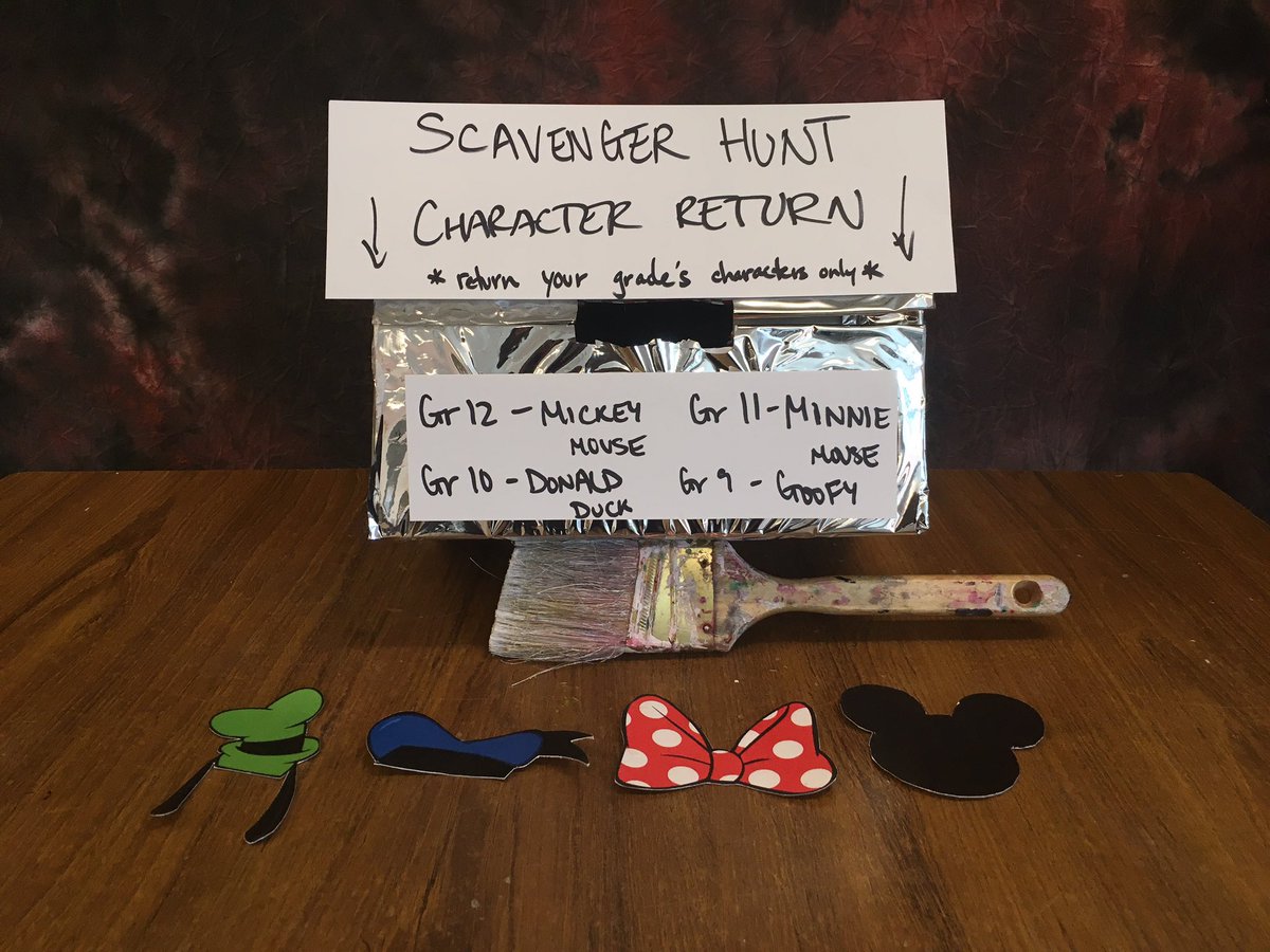 Art Attack starts tomorrow! Keep a look out for these 4 symbols hidden around the school (only main building) and drop them in the box outside Room 218 to earn points for your grade. The more you find, the more points you earn! Please only submit ones from your own grade.