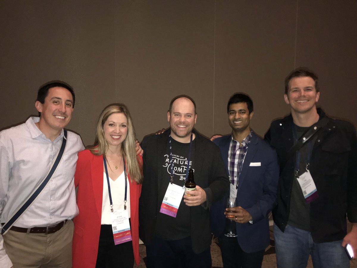 .@SIR_ECS bringing together @DukeIR @DukeRadiology residents and fellows past and present @JessieStewartMD @JonMartinMD @BClineMD @VishwanMD #SIR19ATX @ZionW32