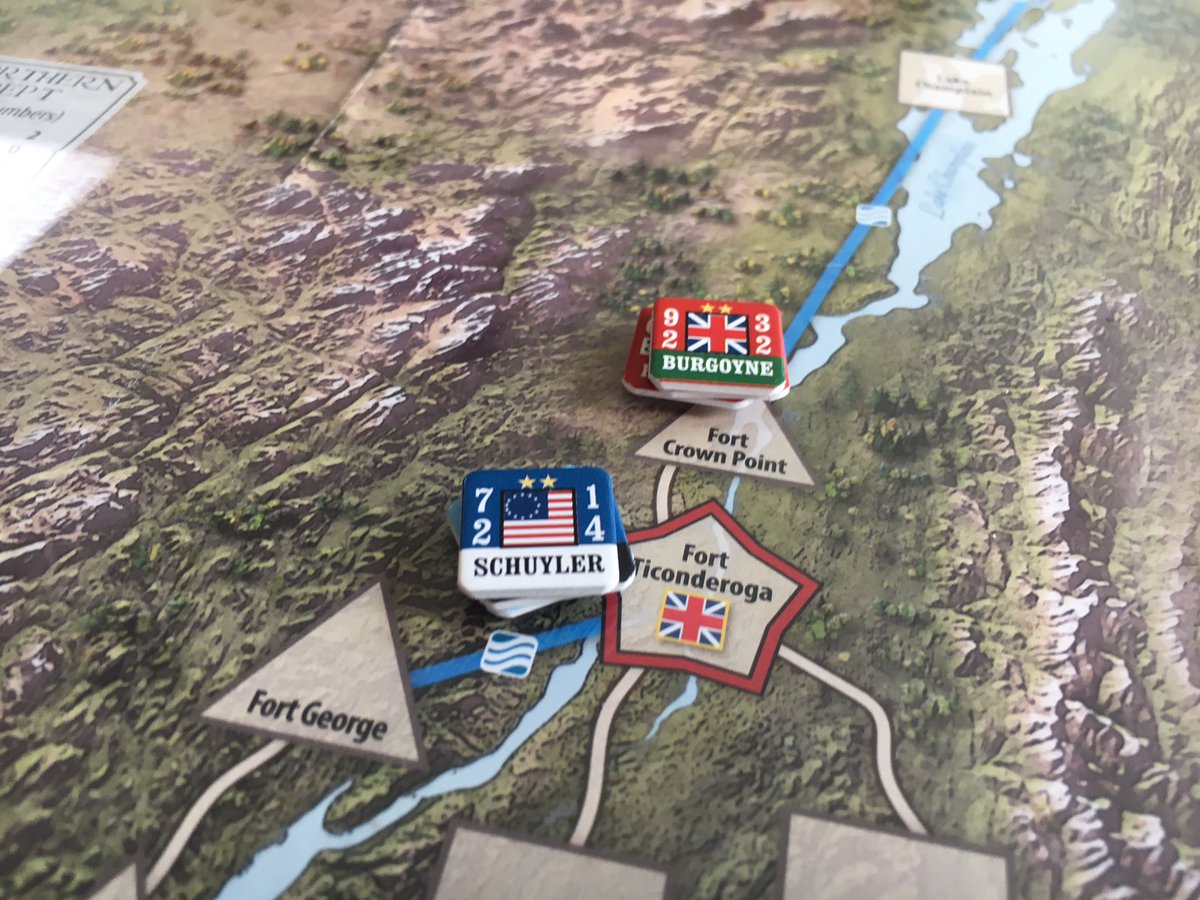 kimbervanry's tweet photo. After the fall of Ft Ticonderoga & Albany in late summer 1777, the Hudson Valley had opened up for the British. The Patriots took back Albany the next month & the Howe’s forces were stuck at sea or NY. By October, the British conceded. #Campaignsof1777 @Decisiongames @HBuchanan2 https://t.co/tbRpGD7NvF