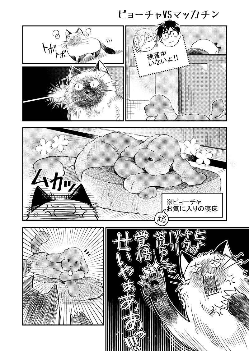 前出した本の番外編なんですがピョーチャVSマッカチンまた描きたい… 