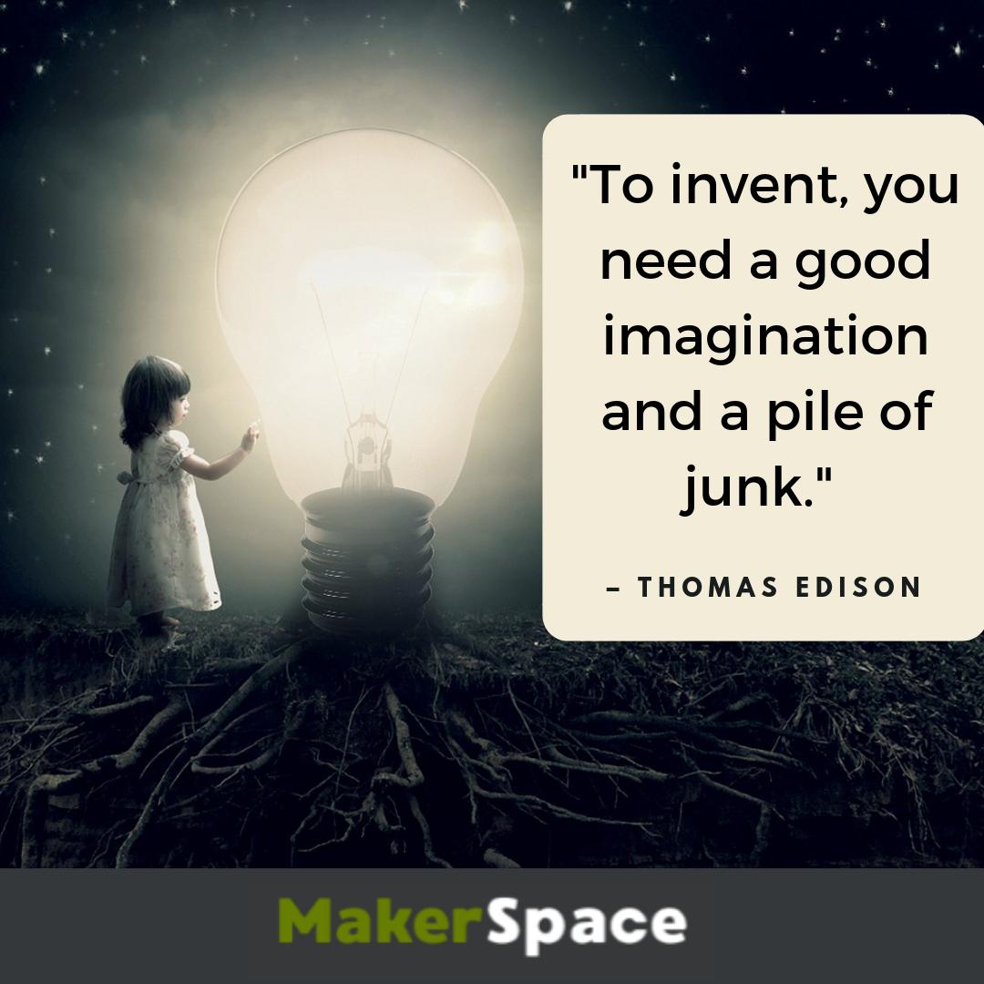 Makerspace125's tweet photo. #makerspace #create #thomasedison #greenbeltmakerspace #makersgonnamake #creativity https://t.co/A72TxD9ZIu