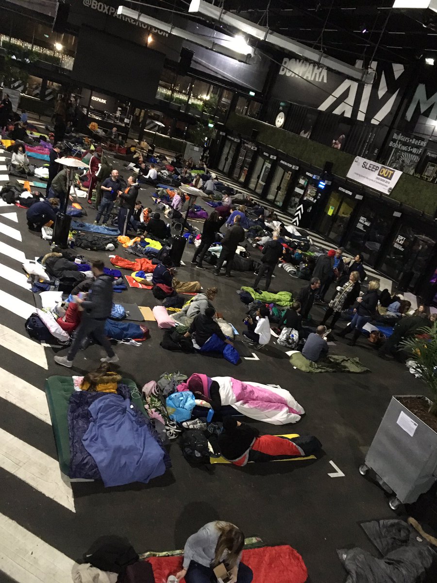 SteveReedMP's tweet photo. Last night at Boxpark Croydon for the @EvolveLDN charity sleep-out with @LabourSJ https://t.co/dae4FH9y56