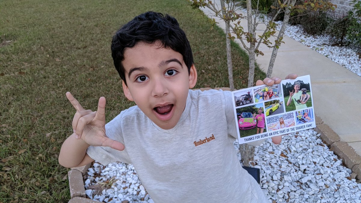 iamjonanthony's tweet photo. @StephenSharer Thank you so much for the card! I was so happy when we got it in the mail. I love your videos. Share the love! PEACE!! https://t.co/R167BPo1N0