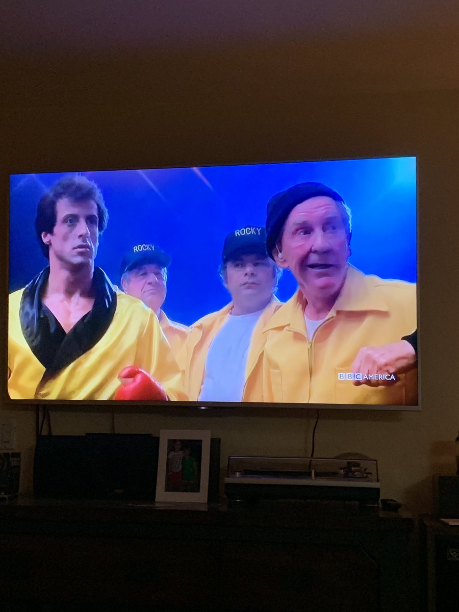 LiveOrDie_HIAHB's tweet photo. B-day cake and Thunderlips! Rocky’s face when he sees @HulkHogan 😂#RockyMarathon on BBC America #BirthdayRetweets?? #HappyBDAyToMe #UltimateMeatball https://t.co/C0eMNKwRAA