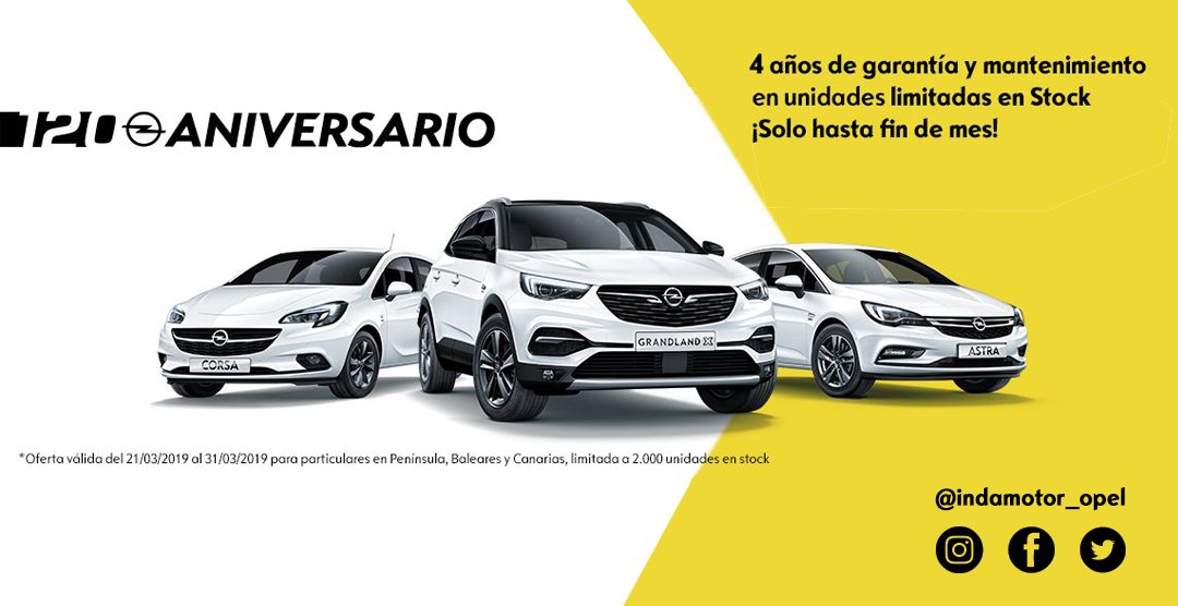 Indamotor's tweet photo. Las buenas oportunidades se reconocen, por eso solo hasta final de mes consigue 4 años de garantía y mantenimiento en unidades limitadas en stock.
¡Date prisa, solo tienes hasta el 31 de marzo para disfrutar de esta promoción exclusiva.

https://t.co/cYn30WgqDe https://t.co/YcNcSUqvcf