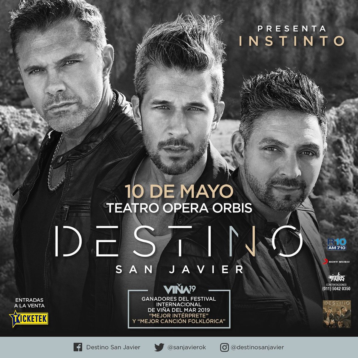 destino_ok's tweet photo. Estamos felices de poder compartir esta hermosa noticia con todos ustedes. Después de los últimos meses a pura emoción, queremos festejar a lo grande...Por eso, el 10 de Mayo nos presentamos en el #TeatroOperaOrbis ¿A quiénes vemos ahí?
#DestinoEnElOpera @SonyMusicArg https://t.co/AeHex70uwt