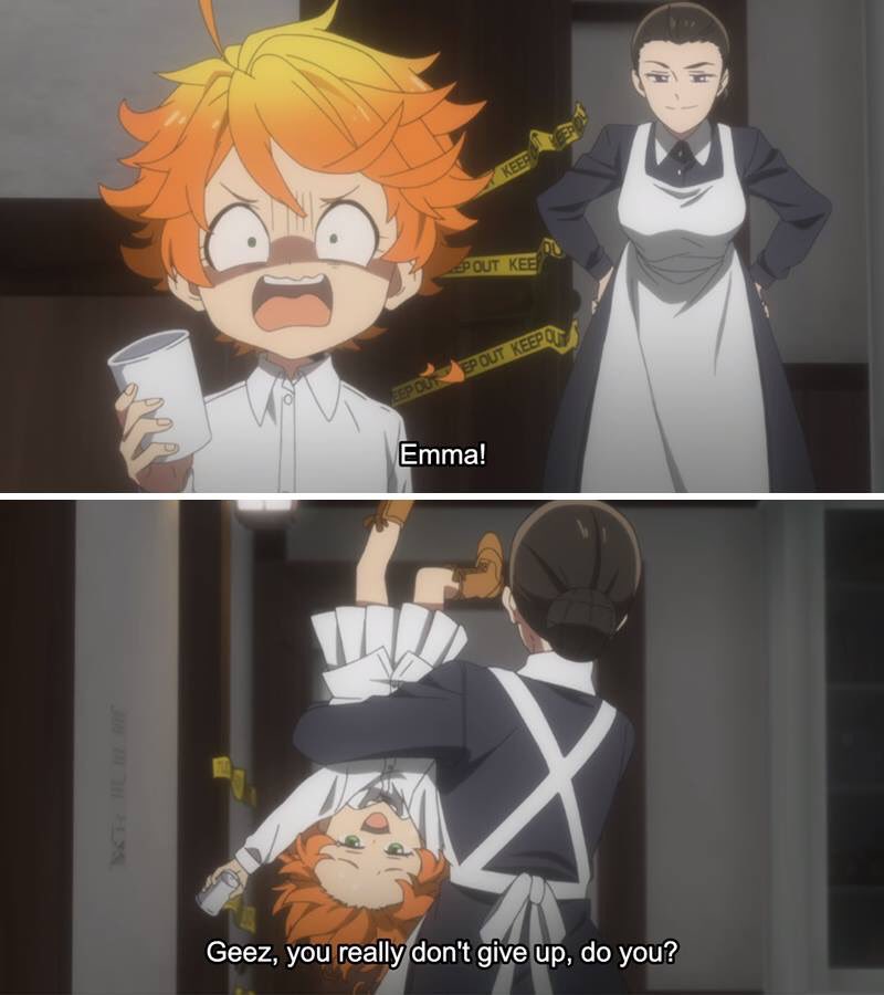 Crunchyroll.pt - Que maldade 😂 (The Promised Neverland - Aniplex USA)