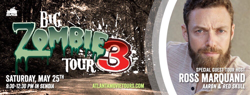 ATLMovieTours's tweet photo. #TWDFamily Mark your calendars for Saturday 05/25 for our Big Zombie 3 Tour hosted by the beloved @RossMarquand in Senoia, GA!!! ๐คฉ๐ฅณ๐ Tickets will go Live to the public TOMORROW at 7PM , but our subscribers will have early access! ๐๐ค
#TWD #Avengers #RossMarquand #AMT7Years https://t.co/DCEWtKu3ID