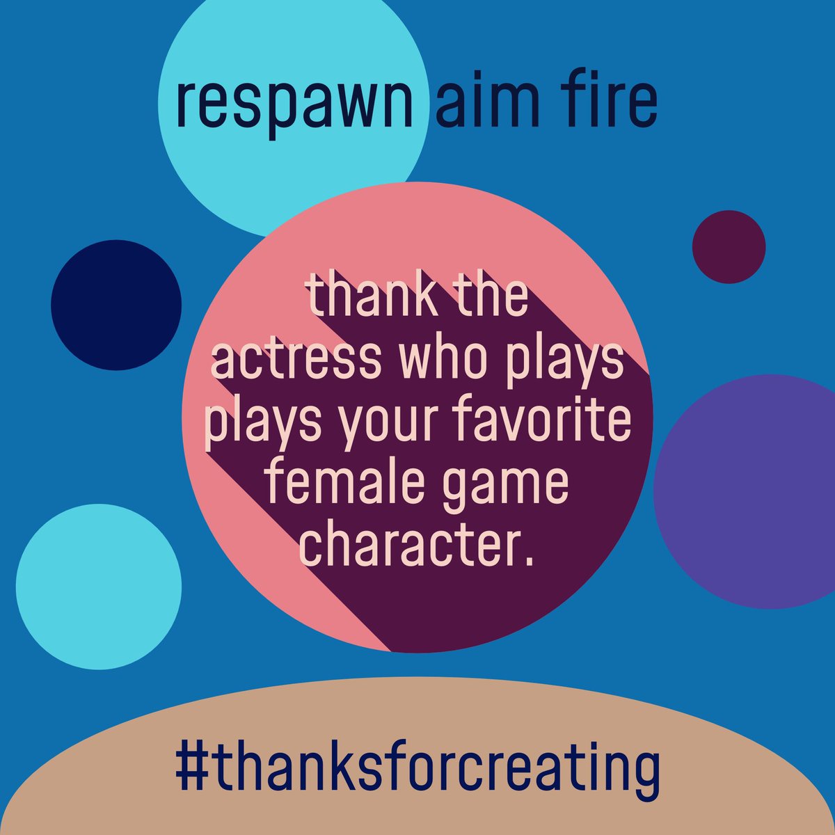 RespawnAimFire's tweet photo. This week, we reach out to thank some amazing women in the gaming industry who bring our favorite characters to life!
.
Reach out and say thanks and use #ThanksForCreating so we can see the love!
.
#ThankYou #VideoGames #Gaming #Actress #GameDev #VoiceActor #Games #Thanks https://t.co/7wLtEjqVyv