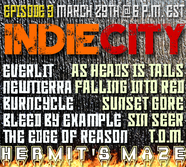 IndieCityRocks's tweet photo. 𝙸𝚗𝚍𝚒𝚎 𝙲𝚒𝚝𝚢 𝟹: 𝚃𝚑𝚎 𝙼𝚎𝚝𝚊𝚕🤘

𝙼𝚊𝚛𝚌𝚑 𝟸𝟿𝚝𝚑 @ 𝟻 𝚙.𝚖. 𝙴𝚂𝚃
Live 𝚘𝚗 𝙸𝚗𝚍𝚒𝚎 𝙲𝚒𝚝𝚢 𝚁𝚊𝚍𝚒𝚘: 
https://t.co/ibrid0Zjqc

𝙻𝚊𝚜𝚝 𝙴𝚙𝚒𝚜𝚘𝚍𝚎:
https://t.co/CJt5FGMoVb

https://t.co/9AC6h5mY0s https://t.co/ZAKl3W2Gh2
