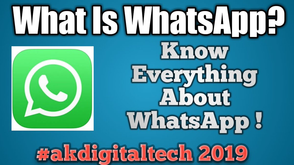 #blogger #socialmedia #WhatsApp #akdigitaltech  #Justshoppingat #whatsappmessenger
👉bit.ly/2TSkTls👈
What is WhatsApp?🤔
Visit my blog article to know more about WhatsApp !!