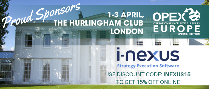 inexus_software's tweet image. Join us in #London where we will be sponsoring OPEX Leaders Europe this April 1-3 , 2019! #OPEXSpring19
For an exclusive 15% discount to the conference, use our code ‘INEXUS15’ when registering: bit.ly/2UPd2BQ