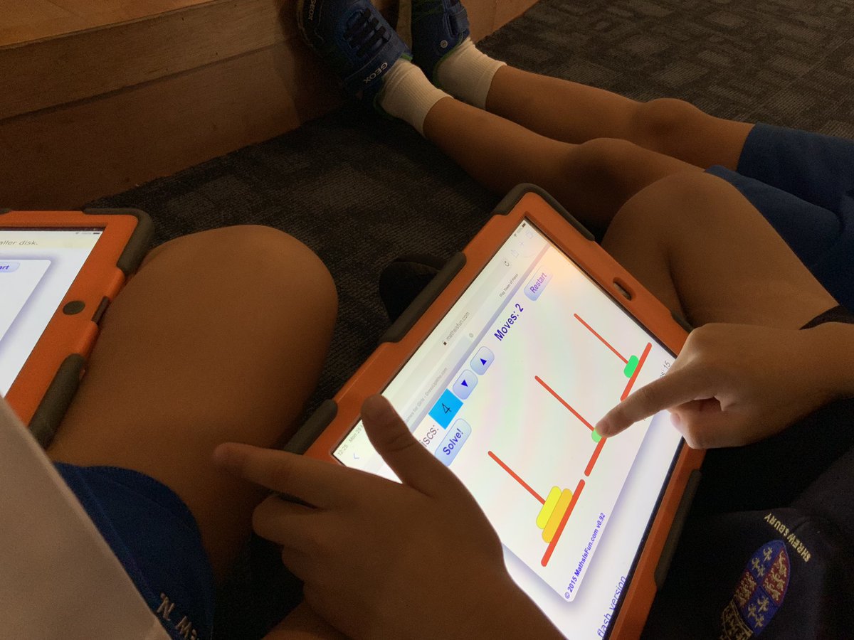 Frog_Porridge's tweet photo. Awesome engagement from Ss with an absolute classic #towersofhanoi #compuationalthinking @shbjuniorschool #shredtechrocks https://t.co/xoBbbwWuFN
