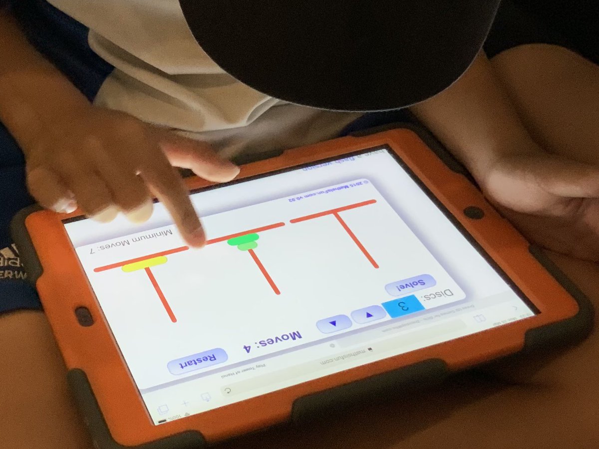 Frog_Porridge's tweet photo. Awesome engagement from Ss with an absolute classic #towersofhanoi #compuationalthinking @shbjuniorschool #shredtechrocks https://t.co/xoBbbwWuFN